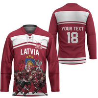 Latvia Hockey Pride Custom Hockey Jersey Baltic Ice Warriors