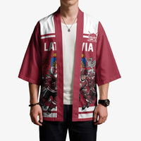 Latvia Hockey Pride Custom Kimono Baltic Ice Warriors