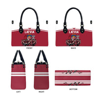 Latvia Hockey Pride Leather Bag Baltic Ice Warriors