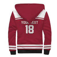Latvia Hockey Pride Custom Sherpa Hoodie Baltic Ice Warriors