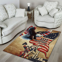 United States Flag Day Eagle 1777 Area Rug Patriotic American Flag