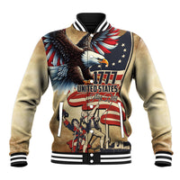 United States Flag Day Eagle 1777 Baseball Jacket Patriotic American Flag