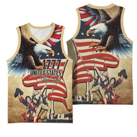 United States Flag Day Eagle 1777 Basketball Jersey Patriotic American Flag
