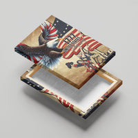 United States Flag Day Eagle 1777 Canvas Wall Art Patriotic American Flag
