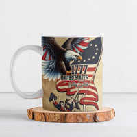 United States Flag Day Eagle 1777 Ceramic Mug Patriotic American Flag