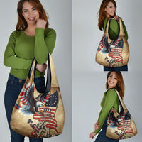 United States Flag Day Eagle 1777 Grocery Bag Patriotic American Flag