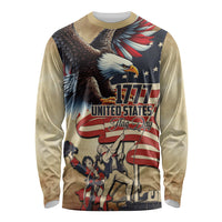 United States Flag Day Eagle 1777 Long Sleeve Shirt Patriotic American Flag
