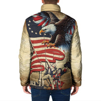 United States Flag Day Eagle 1777 Padded Jacket Patriotic American Flag