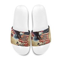 United States Flag Day Eagle 1777 Slide Sandals Patriotic American Flag