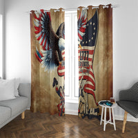 United States Flag Day Eagle 1777 Window Curtain Patriotic American Flag
