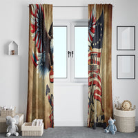 United States Flag Day Eagle 1777 Window Curtain Patriotic American Flag