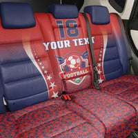 Custom Costa Rica Football Back Car Seat Cover Los Ticos Sporty Style - Wonder Print Shop