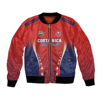 Custom Costa Rica Football Bomber Jacket Los Ticos Sporty Style - Wonder Print Shop