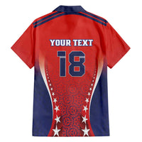 Custom Costa Rica Football Family Matching Long Sleeve Bodycon Dress and Hawaiian Shirt Los Ticos Sporty Style - Wonder Print Shop