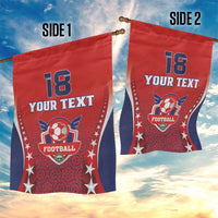 Custom Costa Rica Football Garden Flag Los Ticos Sporty Style - Wonder Print Shop