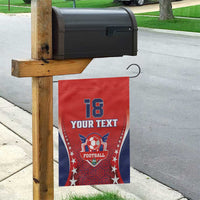 Custom Costa Rica Football Garden Flag Los Ticos Sporty Style - Wonder Print Shop