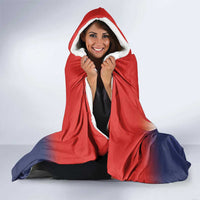 Custom Costa Rica Football Hooded Blanket Los Ticos Sporty Style - Wonder Print Shop
