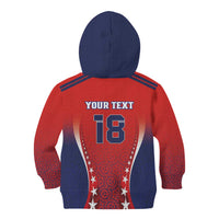 Custom Costa Rica Football Kid Hoodie Los Ticos Sporty Style - Wonder Print Shop