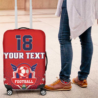Custom Costa Rica Football Luggage Cover Los Ticos Sporty Style - Wonder Print Shop