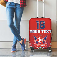 Custom Costa Rica Football Luggage Cover Los Ticos Sporty Style - Wonder Print Shop