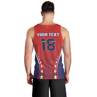Custom Costa Rica Football Men Tank Top Los Ticos Sporty Style - Wonder Print Shop