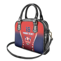 Custom Costa Rica Football Shoulder Handbag Los Ticos Sporty Style - Wonder Print Shop
