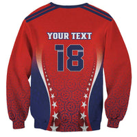 Custom Costa Rica Football Sweatshirt Los Ticos Sporty Style - Wonder Print Shop