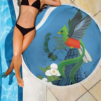 Guatemala Independence Day Beach Blanket Guatemalan Quetzal Libre Crezca Fecundo - Wonder Print Shop