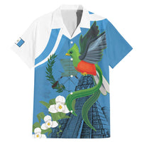 Guatemala Independence Day Family Matching Mermaid Dress and Hawaiian Shirt Guatemalan Quetzal Libre Crezca Fecundo - Wonder Print Shop