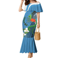 Guatemala Independence Day Family Matching Mermaid Dress and Hawaiian Shirt Guatemalan Quetzal Libre Crezca Fecundo - Wonder Print Shop