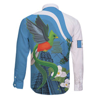 Guatemala Independence Day Family Matching Off The Shoulder Long Sleeve Dress and Hawaiian Shirt Guatemalan Quetzal Libre Crezca Fecundo - Wonder Print Shop