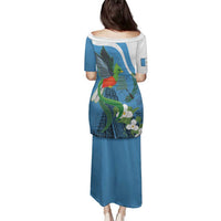 Guatemala Independence Day Family Matching Puletasi and Hawaiian Shirt Guatemalan Quetzal Libre Crezca Fecundo - Wonder Print Shop