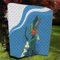 Guatemala Independence Day Quilt Guatemalan Quetzal Libre Crezca Fecundo - Wonder Print Shop