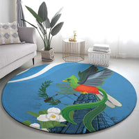 Guatemala Independence Day Round Carpet Guatemalan Quetzal Libre Crezca Fecundo - Wonder Print Shop