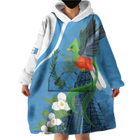 Guatemala Independence Day Wearable Blanket Hoodie Guatemalan Quetzal Libre Crezca Fecundo - Wonder Print Shop