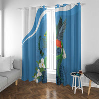 Guatemala Independence Day Window Curtain Guatemalan Quetzal Libre Crezca Fecundo - Wonder Print Shop
