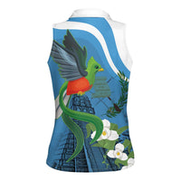 Guatemala Independence Day Women Sleeveless Polo Shirt Guatemalan Quetzal Libre Crezca Fecundo - Wonder Print Shop