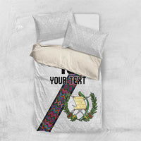 Custom Guatemala Football Bedding Set Los Chapines White Version - Wonder Print Shop