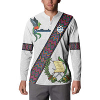 Custom Guatemala Football Button Sweatshirt Los Chapines White Version - Wonder Print Shop