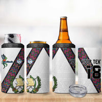 Custom Guatemala Football 4 in 1 Can Cooler Tumbler Los Chapines White Version - Wonder Print Shop