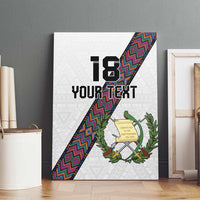 Custom Guatemala Football Canvas Wall Art Los Chapines White Version - Wonder Print Shop