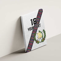 Custom Guatemala Football Canvas Wall Art Los Chapines White Version - Wonder Print Shop