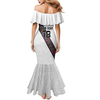 Custom Guatemala Football Family Matching Mermaid Dress and Hawaiian Shirt Los Chapines White Version - Wonder Print Shop