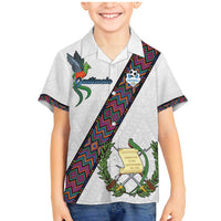 Custom Guatemala Football Family Matching Mermaid Dress and Hawaiian Shirt Los Chapines White Version - Wonder Print Shop