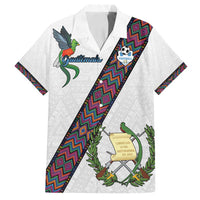 Custom Guatemala Football Family Matching Tank Maxi Dress and Hawaiian Shirt Los Chapines White Version - Wonder Print Shop