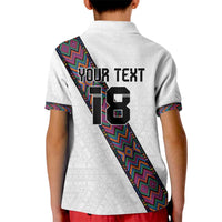 Custom Guatemala Football Kid Polo Shirt Los Chapines White Version - Wonder Print Shop