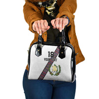 Custom Guatemala Football Shoulder Handbag Los Chapines White Version - Wonder Print Shop