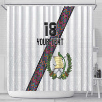 Custom Guatemala Football Shower Curtain Los Chapines White Version - Wonder Print Shop
