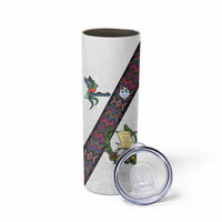 Custom Guatemala Football Skinny Tumbler Los Chapines White Version - Wonder Print Shop
