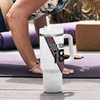 Custom Guatemala Football Tumbler With Handle Los Chapines White Version - Wonder Print Shop